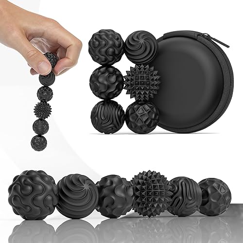 Miniatura 31 de Bolas magnéticas de silicona para adultos, bolas magnéticas de silicona suave, 2 unidades de 1.594 in, juguetes sensoriales para aliviar el estrés