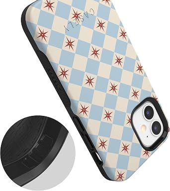 Casely iPhone 12 Mini Case | Chelsea Checker | Starlight Tiles | Bold Protective Design | Compatible with MagSafe