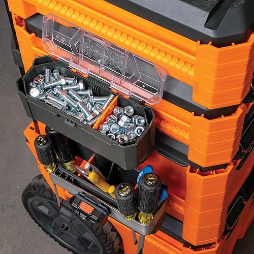 Miniatura 7 de Klein Tools Contenedor de piezas MODbox de 54815MB, accesorio de montaje lateral para sistema de almacenamiento de herramientas modular, accesorio