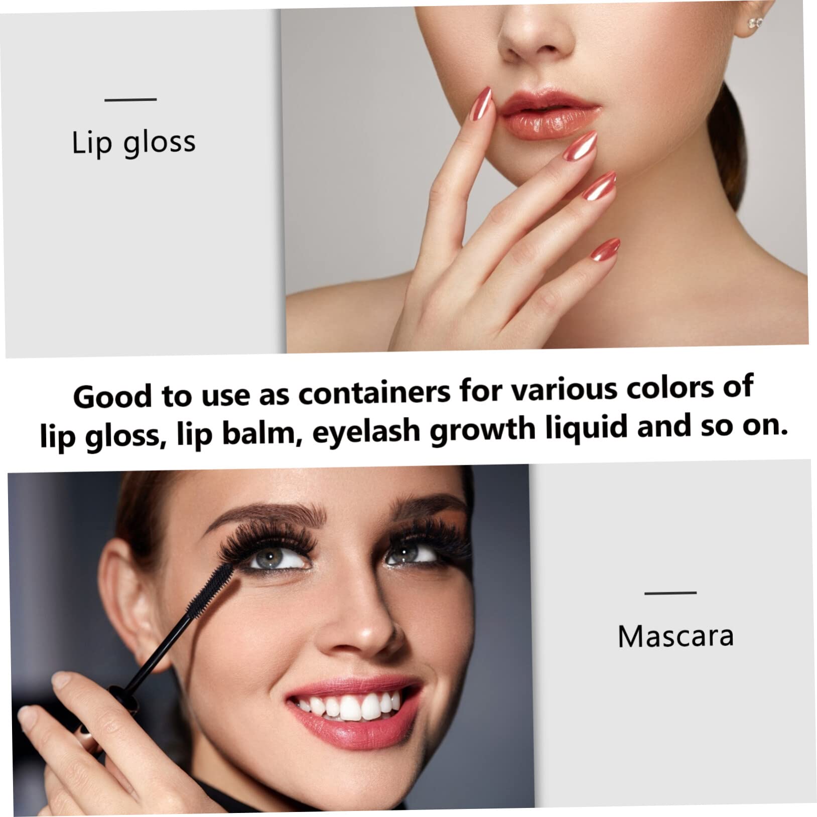 FRCOLOR 36stücke Wiederverwendbare Lip Gloss Röhrchen Im Weinglas-design Behälter Für Lippenpflege Und Kosmetik Für -proben Und