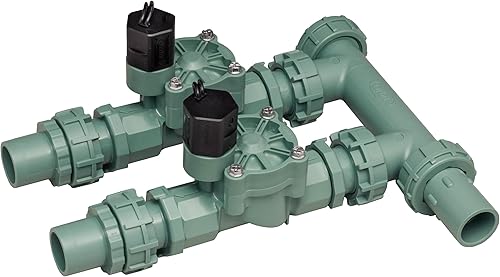 Vista 35 de Colector premontado con cable sencillo, de la marca Orbit, 2 válvulas, 1, Verde