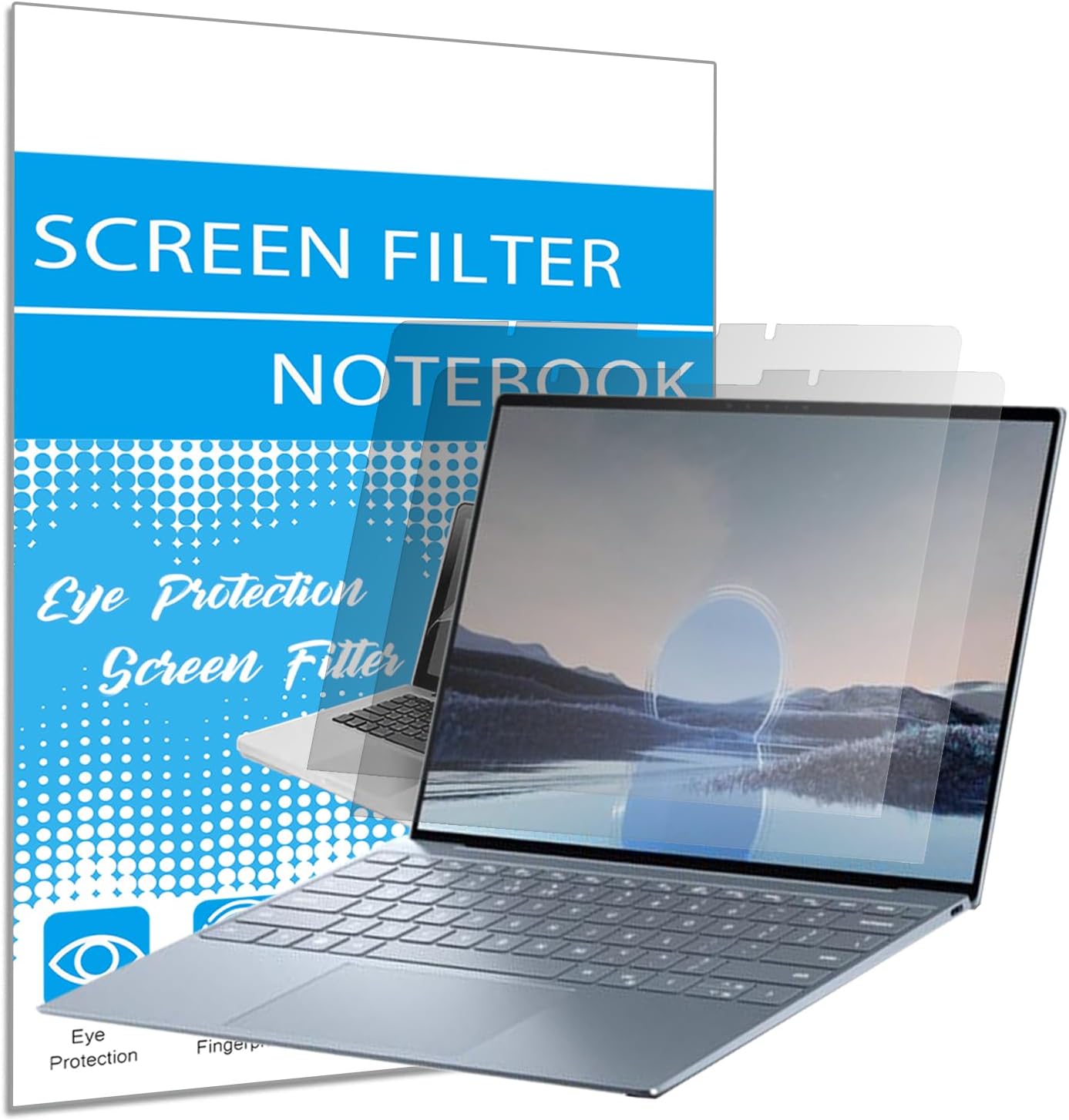 i-Tensodo 2 Pack Anti Glare Screen Protector for Dell XPS 13 9315 2 in 1 Laptop, Eye Protection Anti Glare Filter (11.3 x 7.7 inches)