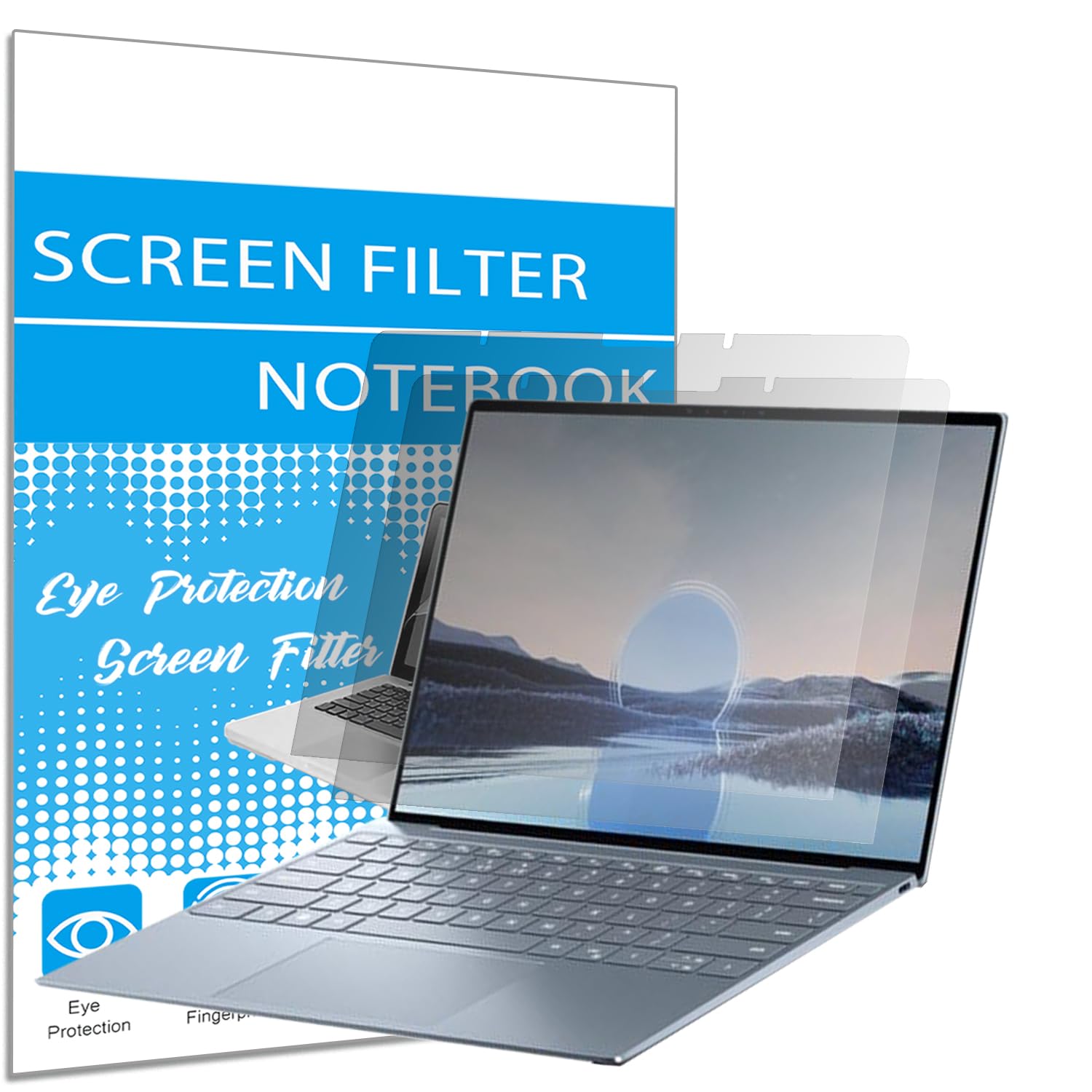 i-Tensodo 2 Pack Anti Glare Screen Protector for Dell XPS 13 9315 2 in 1 Laptop, Eye Protection Anti Glare Filter (11.3 x 7.7 inches)