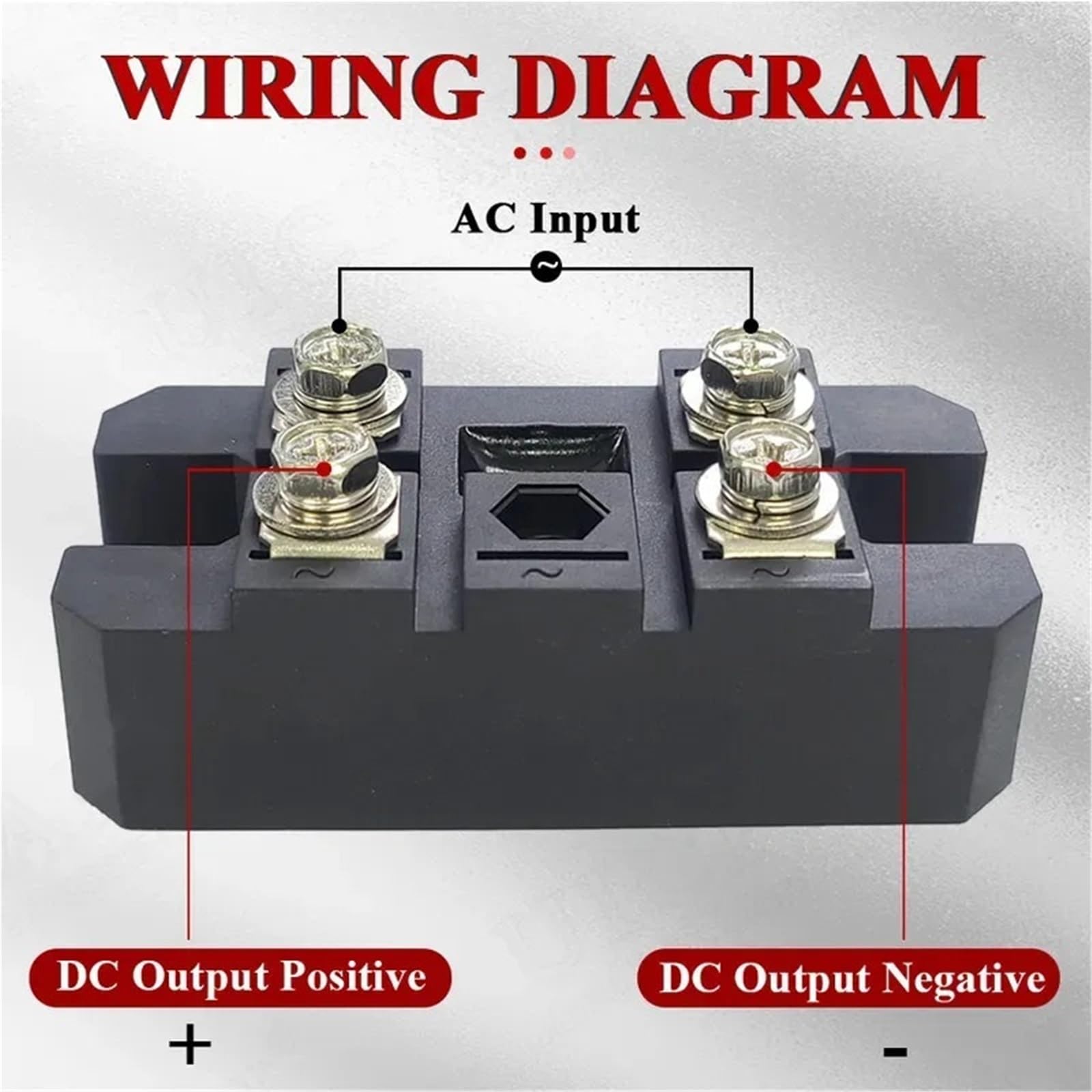 1 szt. jednofazowy mostek prostowniczy MDQ100A220V MDQ100A36V 100A MDQ100A 12V 24V 36V 48V 60V 220V 600V 800V 1000V 1200V MDQ100A1600V(MDQ100A 36V)
