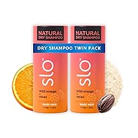Vista 9 de Slo Champú seco natural en polvo para cabello oscuro, todos los ingredientes naturales, vegano y libre de crueldad, mezcla sin talco, embalaje