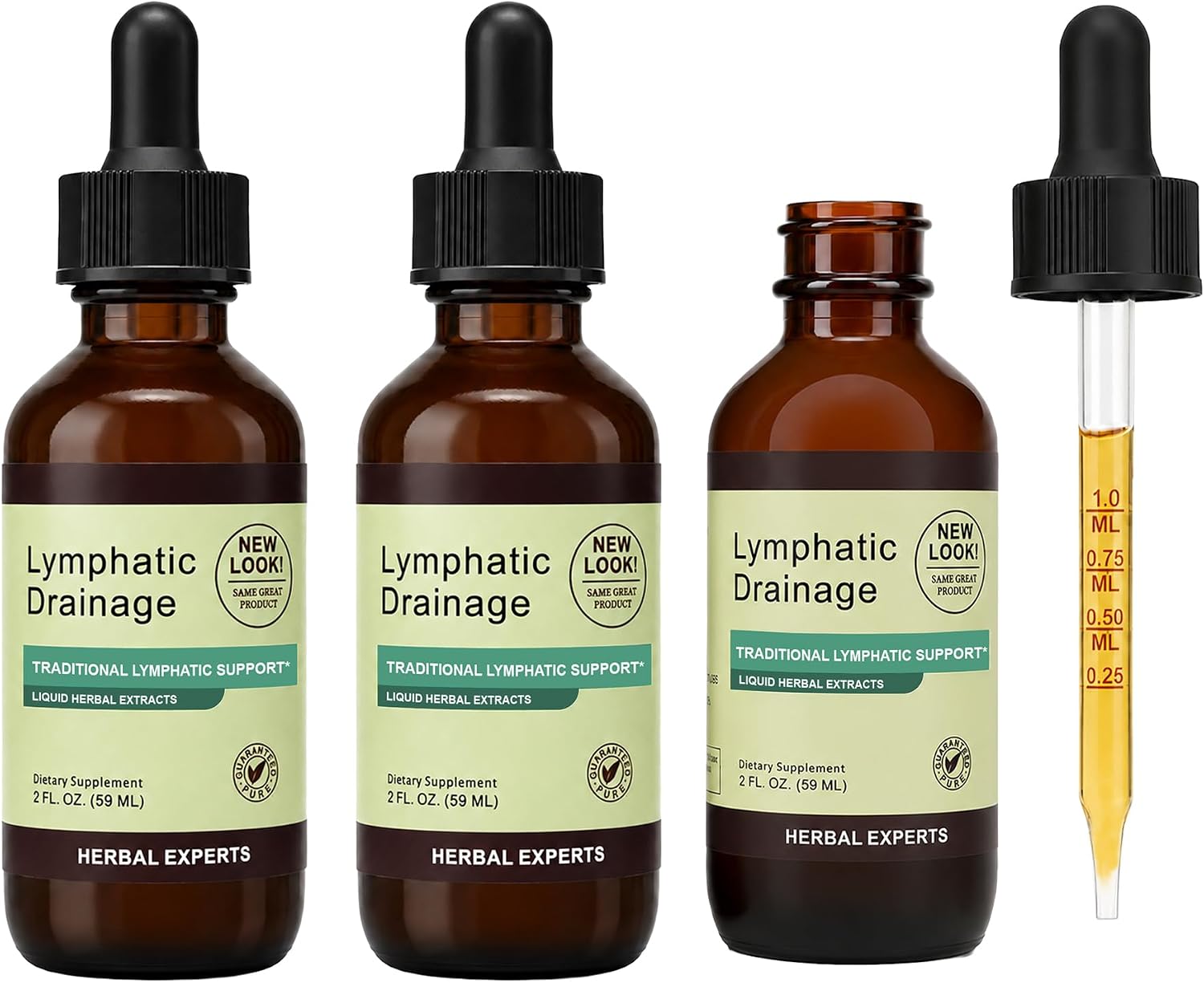 FOODSAVER Lymphatic Drainage Drops, Cleavers & Red Clover, 2 Fl Oz, 1 Pack