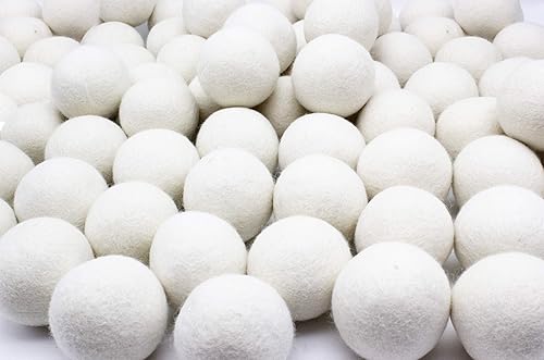 Vista 22 de Wooland Wholesale Bulk Laundry XL Premium - Bolas secadoras de lana 100% de lana orgánica de Nueva Zelanda suavizante de tela natural para pieles