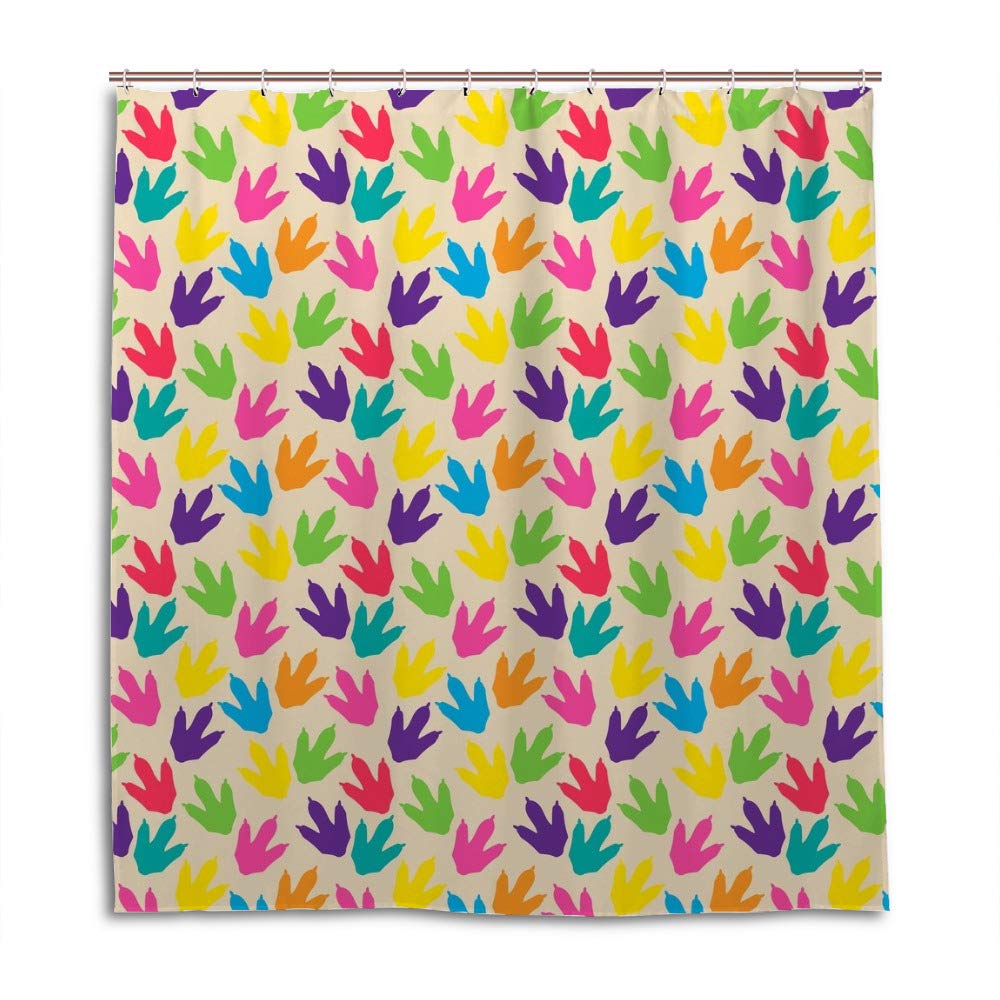 Rideau de douche moderne en polyester anti-moisissure 72x72 inch