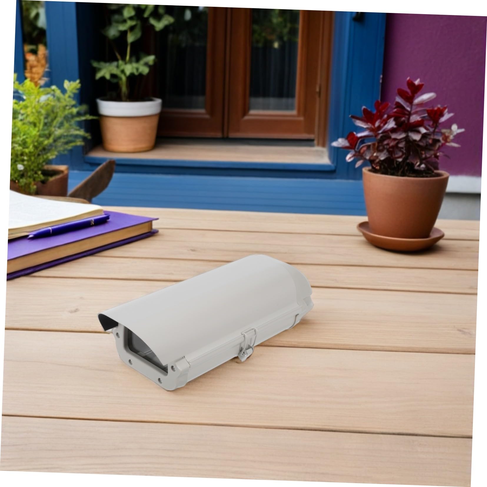 Angoily Wetterfeste Überwachungskamera Haube Aluminiumlegierung Schutzdach UV und Regenabweisend Outdoor Kamera Abdeckung Staub und Wasserschutz