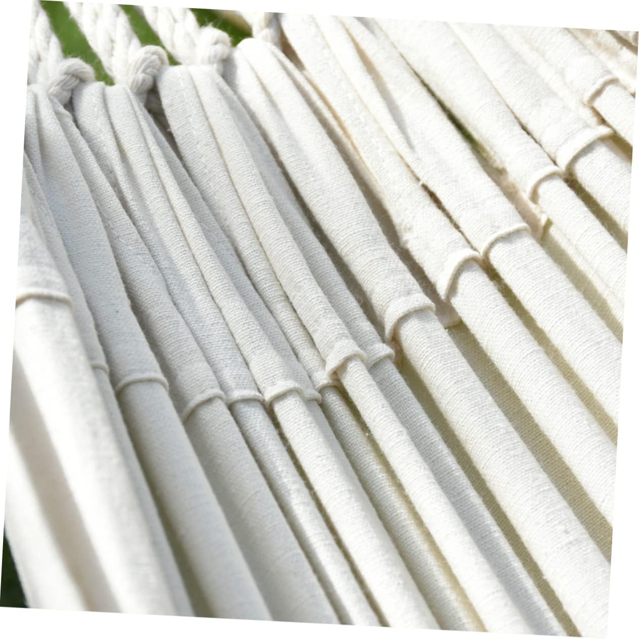 HEMOTON Single 200x80cm Canvas Camping Hammock with Hanging Rope Outdoor Swing Chair for Relaxation and Leisure Portable for Backyard Patio and Camping