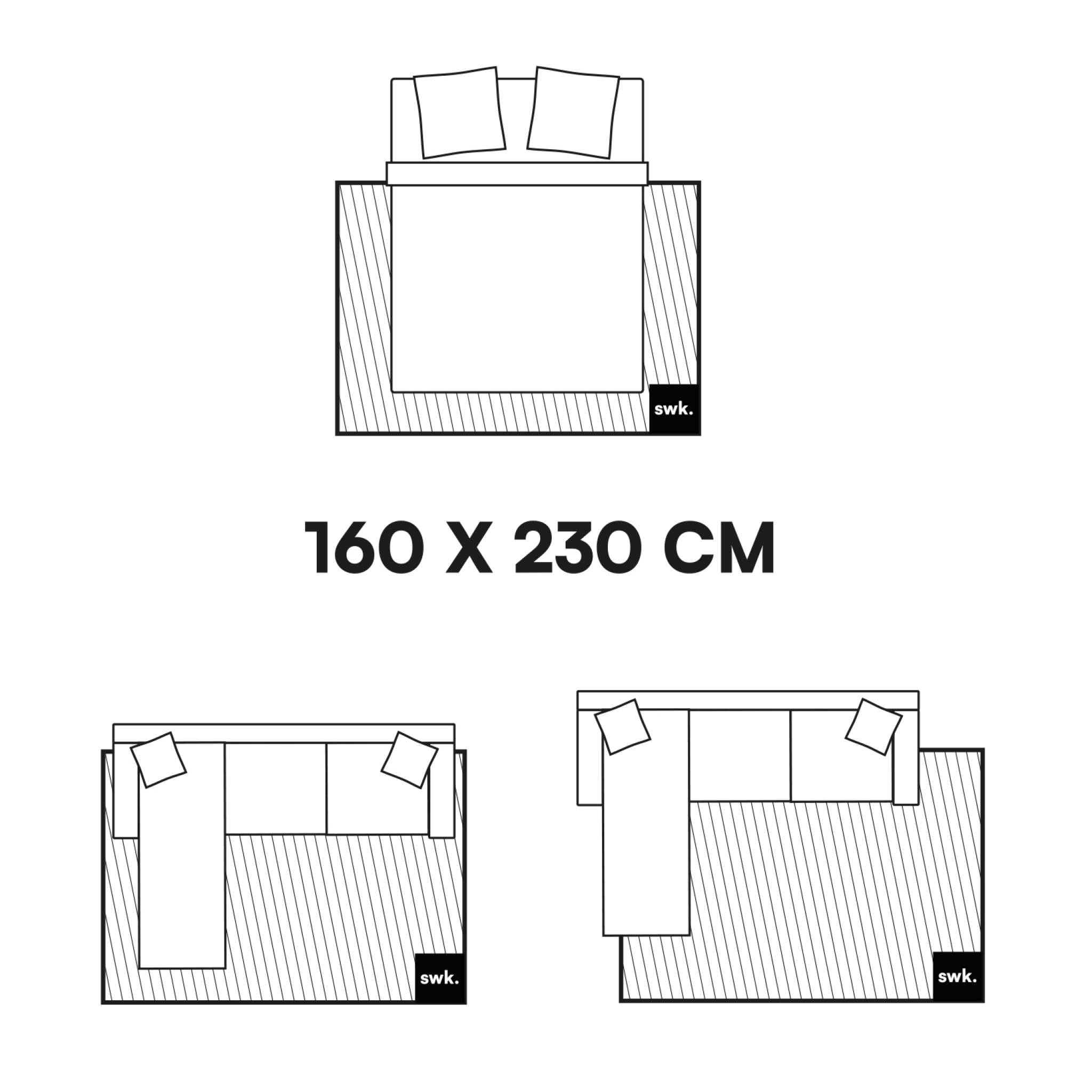 sweeek - Tapis intérieur shaggy motif avec relief crème Amy 160x230cm