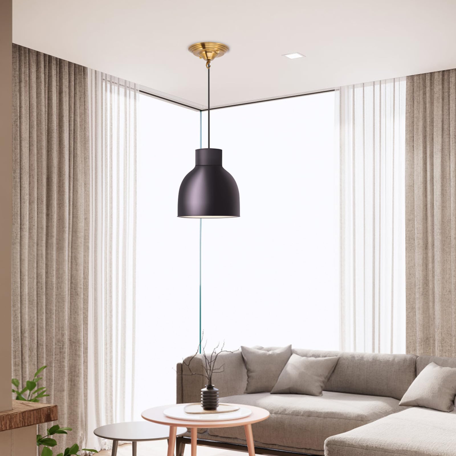 Kronleuchter Baldachin Gold aus Eisen mit 90mm Lochabstand