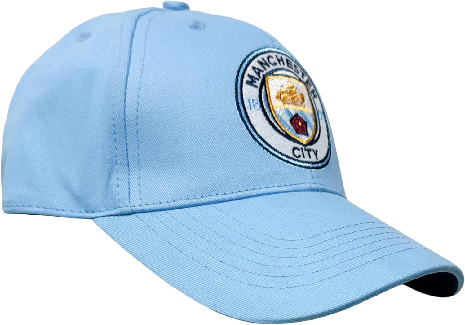 Fan Ink Manchester City Adjustable Snapback Hat, Licnesed M. City Dad Cap. Blue - Image 3