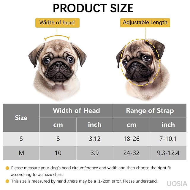 Foto 4 de 6 de UOSIA Casco para Perro pequeño, Casco para Mascota con Orificio para la Oreja, Casco Ajustable para Cachorro