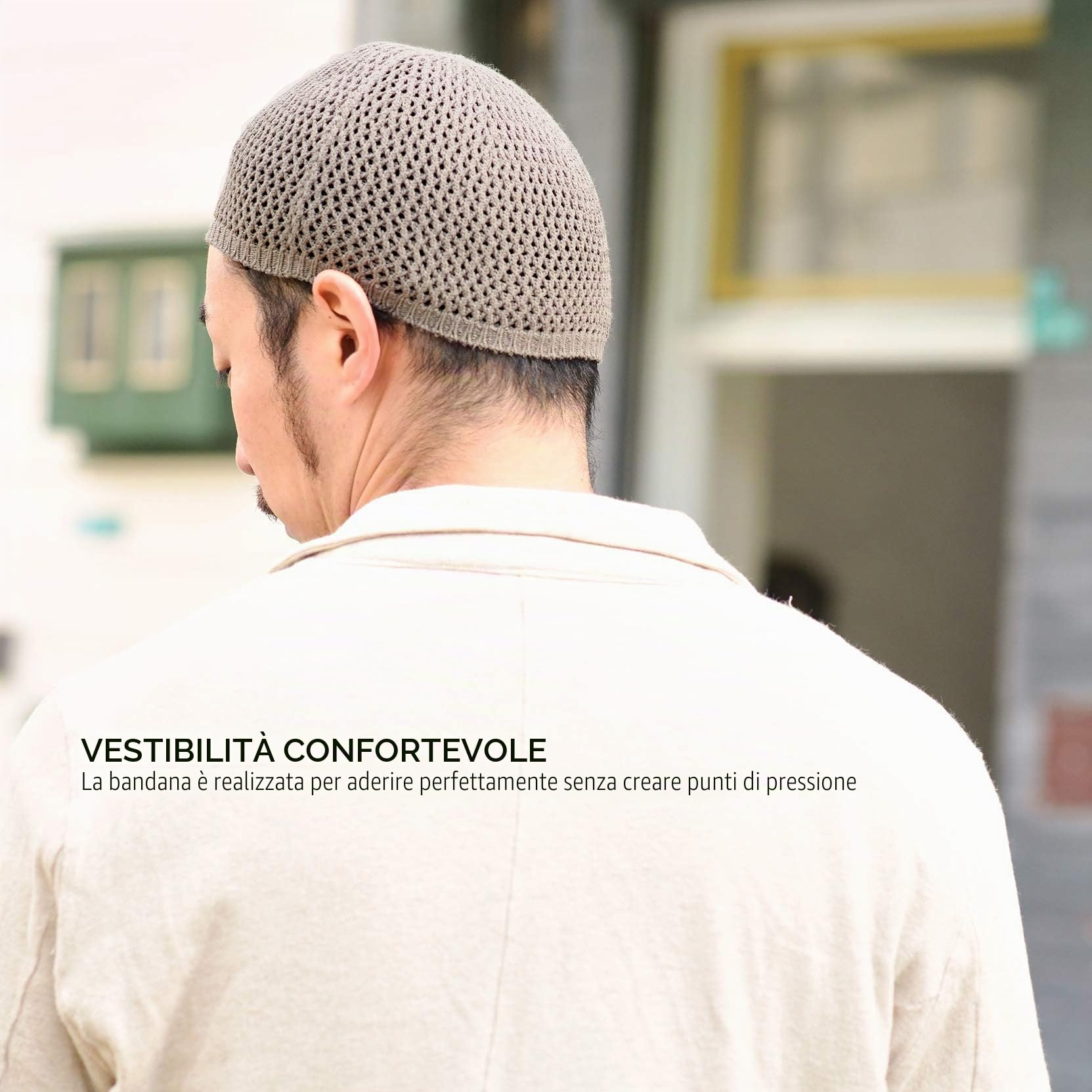 CHARM Cappellino Uomo e Donna da Seta Fatto A Mano in Giappone | Cappello Uncinetto, Skull Cap, Berretto Cuffia, Kufi Hat