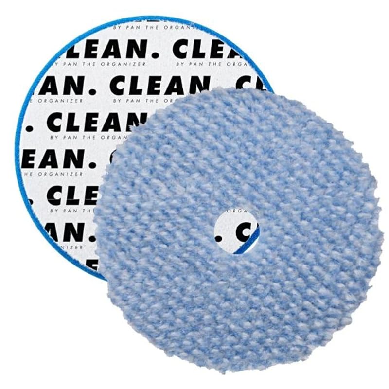 Boina de lã para corte Clean. BY PAN THE ORGANIZER, 7,6 cm, para polimento automotivo, compatível com politriz rotativa, dual action e forced rotation, kit com 2 peças