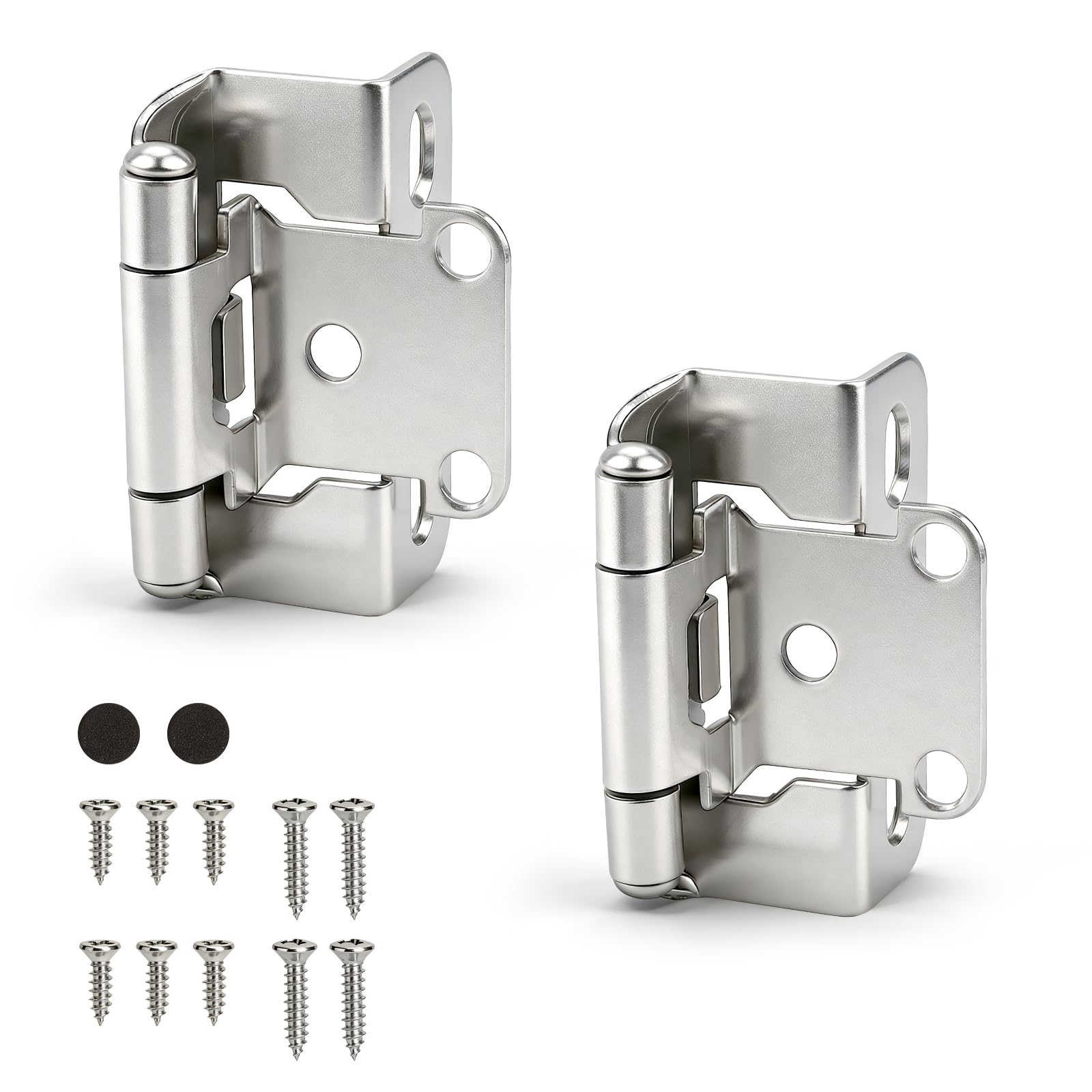 Black Overlay Cabinet Hinges - 25 Pair -10 Black Overlay Cabinet Hinges - 25 Pair -10