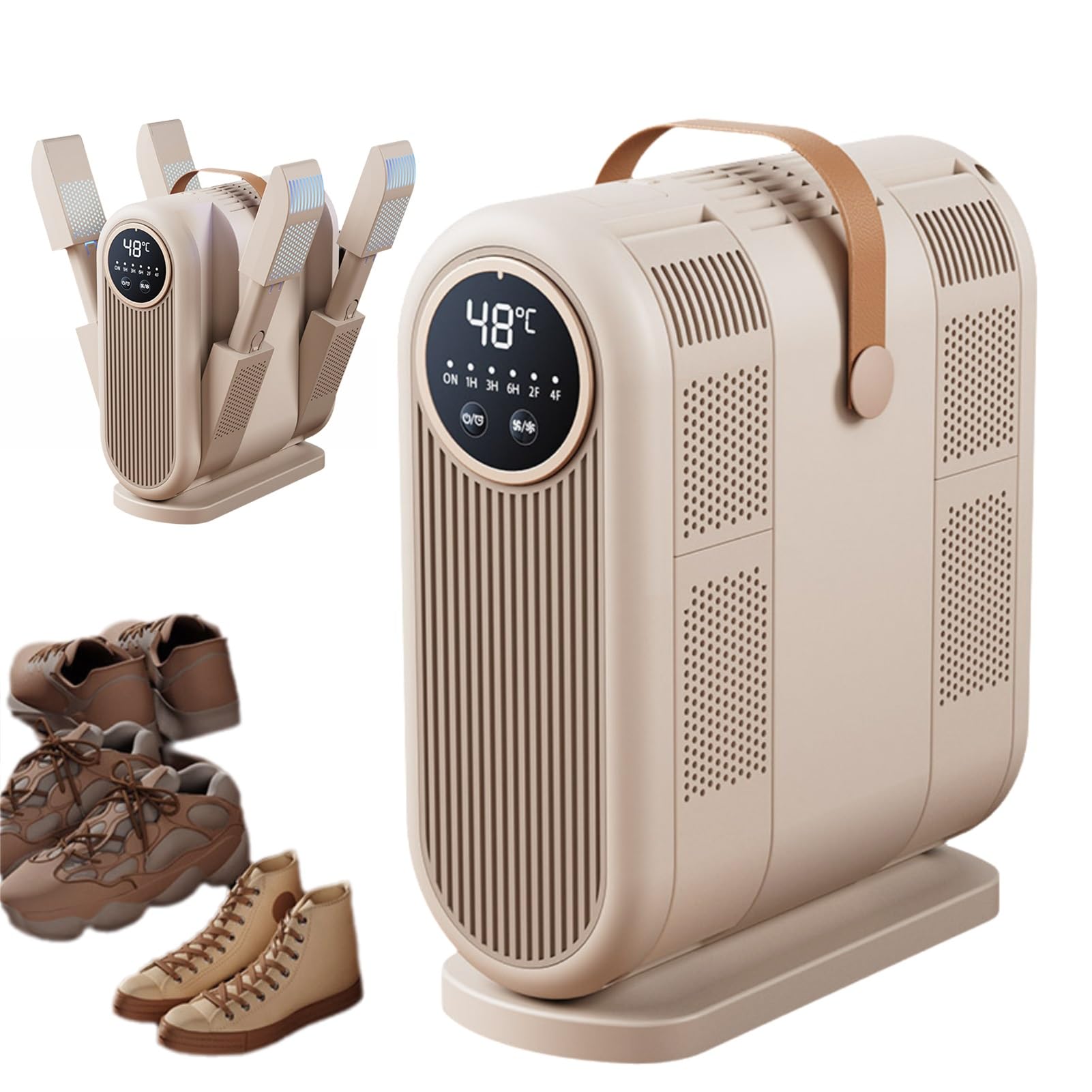 Sèche-Gants Et Chauffe-Bottes avec Minuterie Intelligente, Séchage À L'air Chaud À 360° for Chaussures Mouillées, Séchage Rapide for Chapeaux, Chaussettes Et Gants