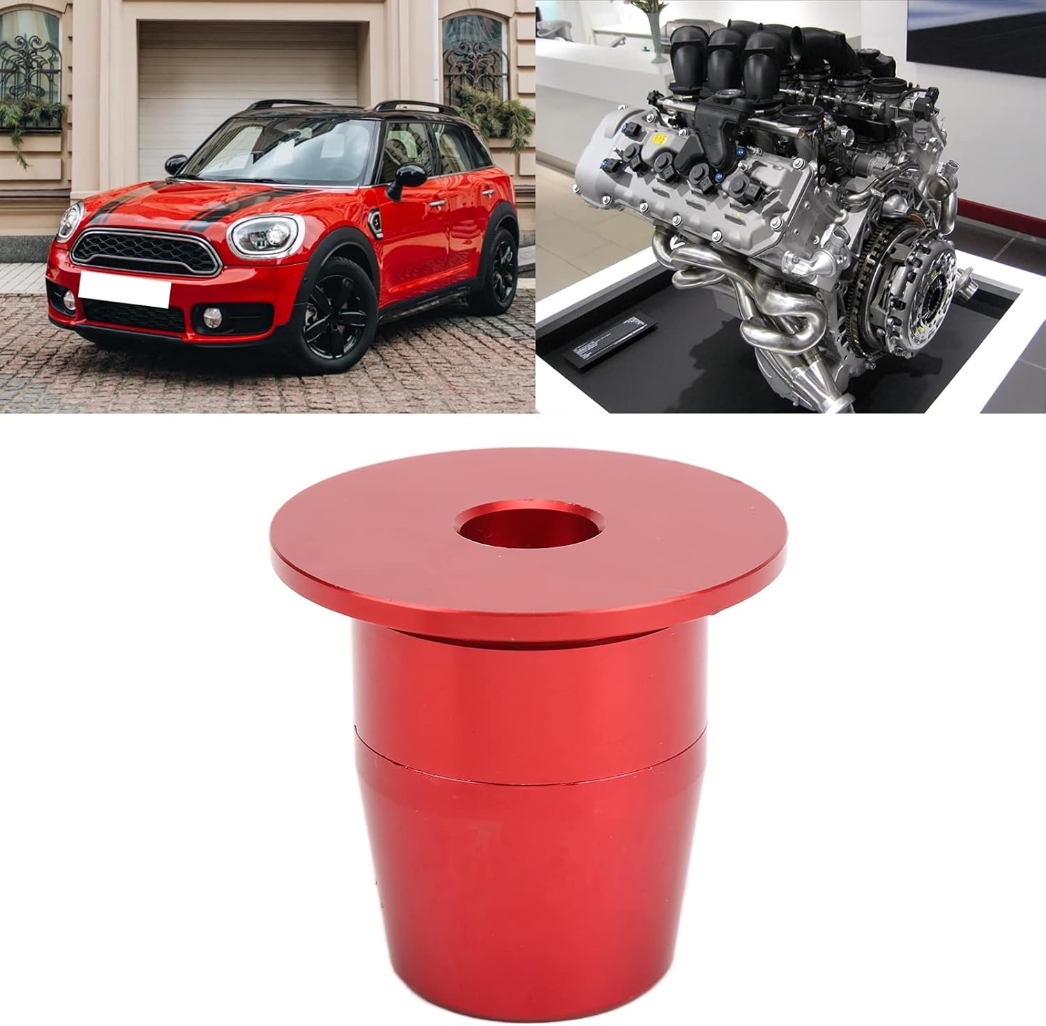 Crankshaft Timing Case Remover Oil Crank Cover Alignment Tool Car Repairing Tool 2pcs Front Crankshaft Cover Alignment Tool Steel Red 2357900 Replacement for 2 Series