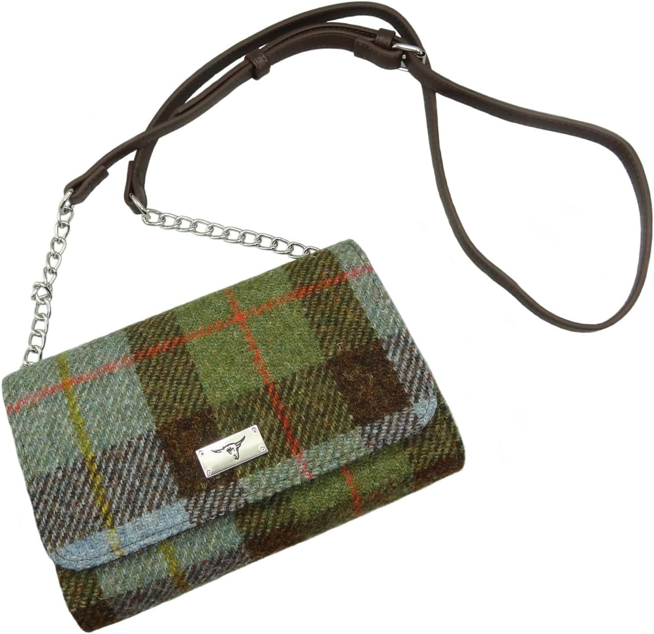 Glen Appin Harris Tweed Shoulder Wallet - Strathy