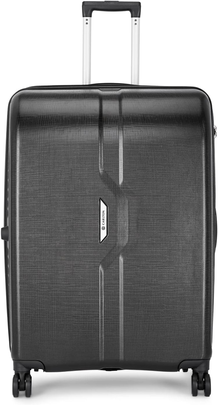 Carlton Oslo 8 Wheel Hard Luggage Trolley Bag, Cabin Size, Black Buy