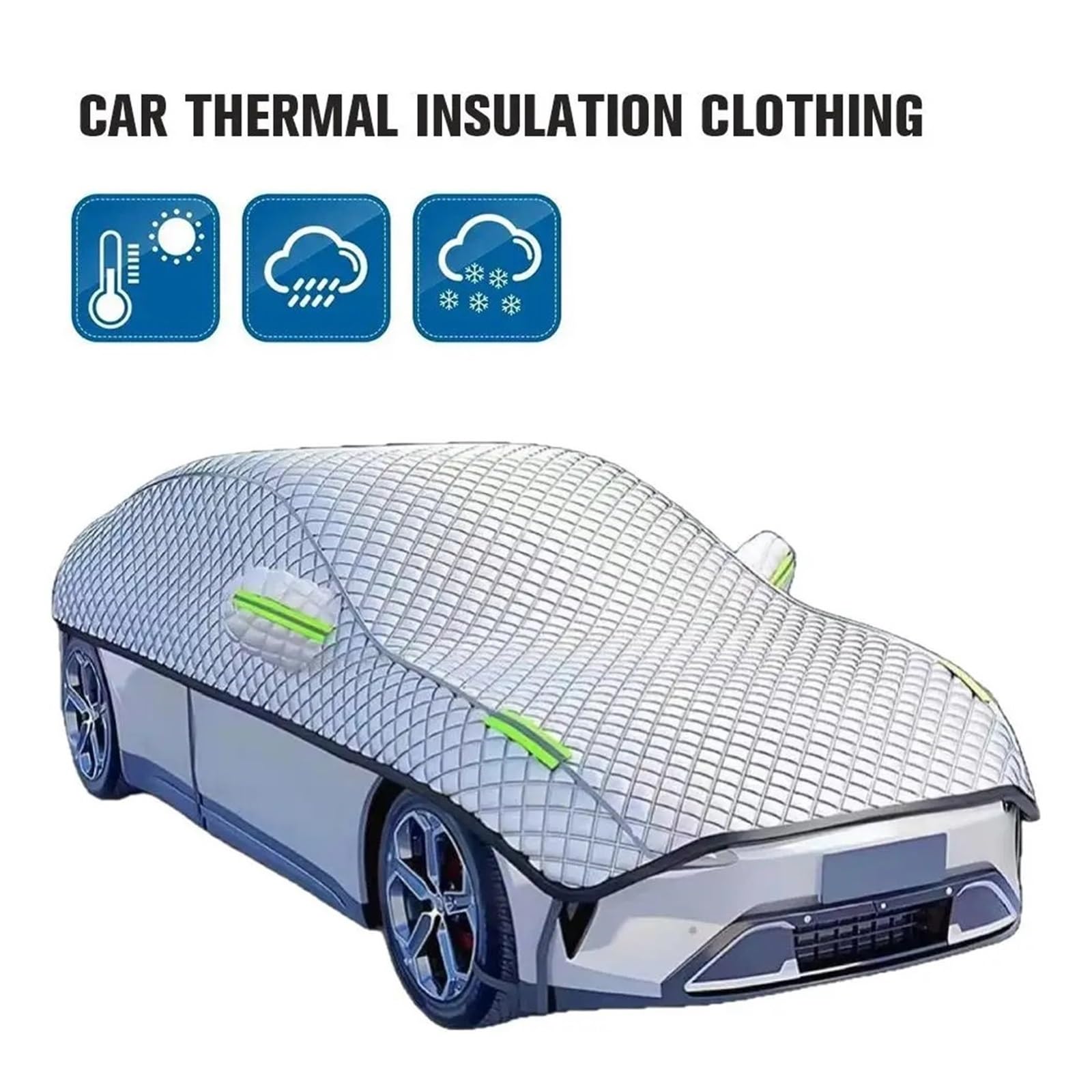 Protección contra el Hielo para Coche Cubierta Universal para Exteriores de Coche, Cubiertas Parasol para para Las Cuatro Estaciones, protección Solar antiescarcha(Hammer Truck)