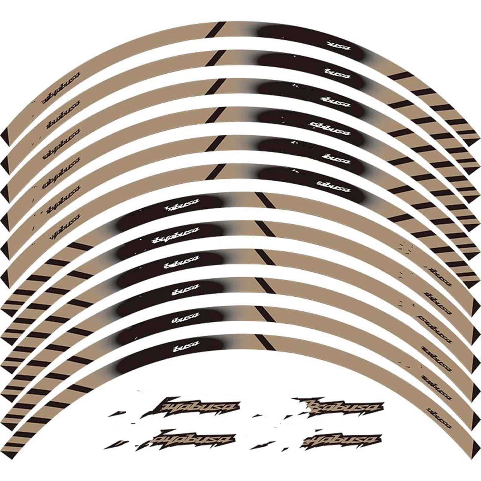 Motorcycle Wheel Sticker Rim Decal Hub Stripe Tape for Suzuki Hayabusa GSXR1300 GSX1300R GSXR1300R Decorative(Color5)