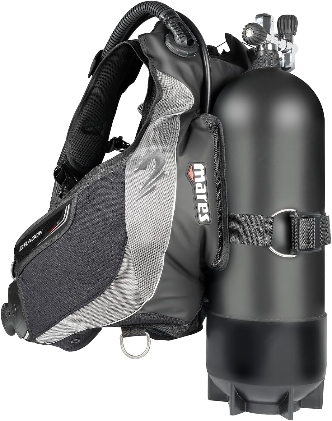 Mares Unisex Dragon SLS Weight System Scuba Diving BCD | Durable Stable Underwater Buoyancy Compensator | High-Lift Capacity, 420 D Cordura, Large Cargo Pockets