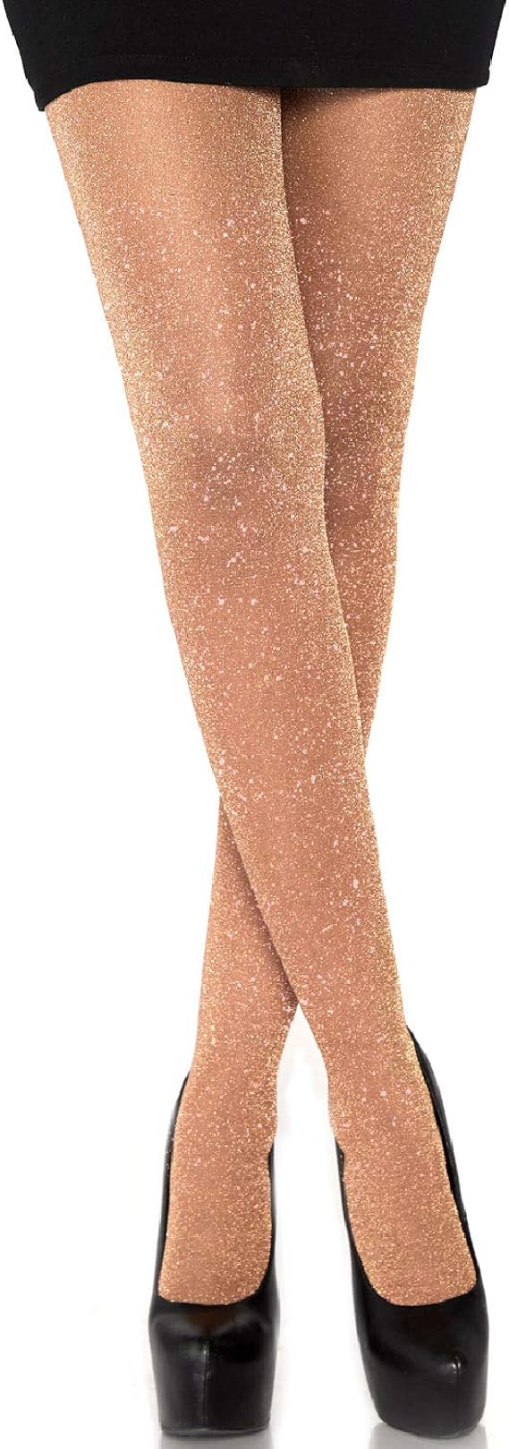 sheer shimmer tights