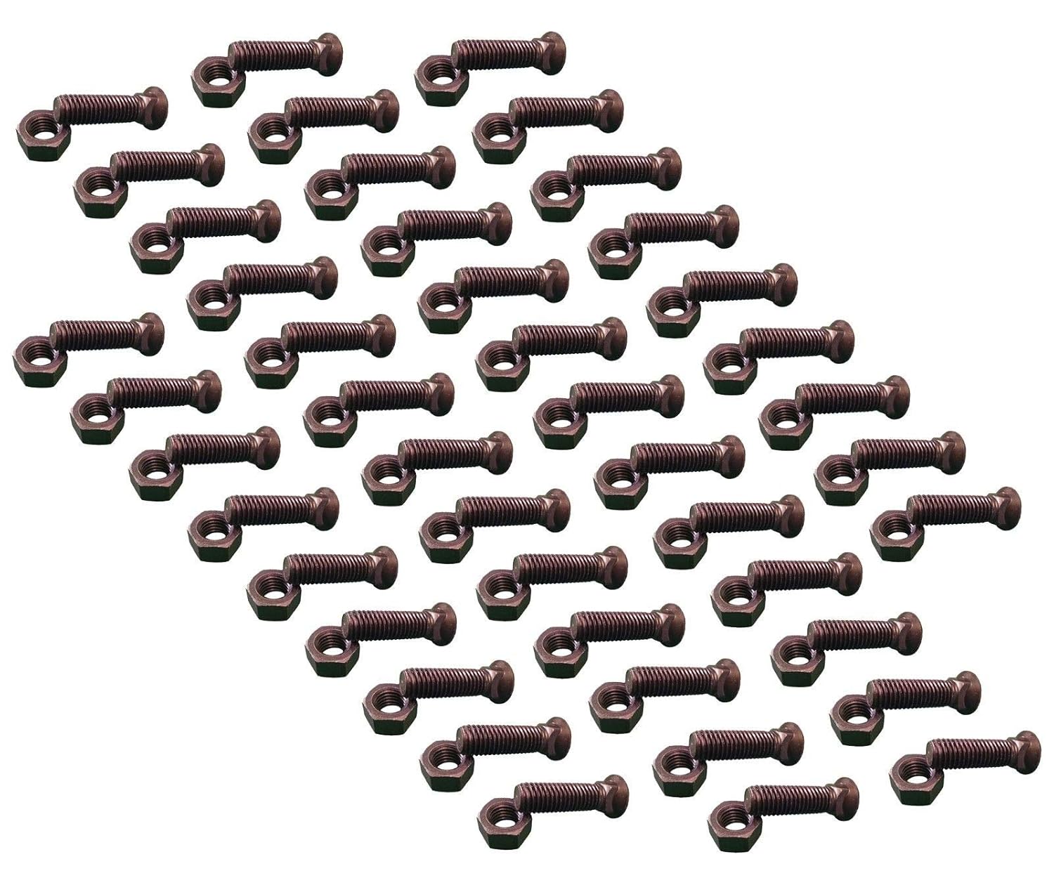 45 - Plow Bolts & Nuts for Blades/Cutting Edges, 5/8 x 2 1/4 - Grade 8, Dome Head