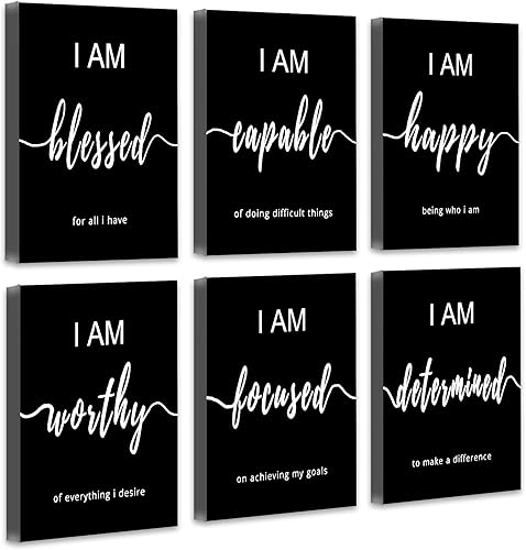 Drsoum Arte de pared inspirador para decoración de oficina, 12 x 16 pulgadas, impresiones motivacionales para pared, oficina, dormitorio, sala de