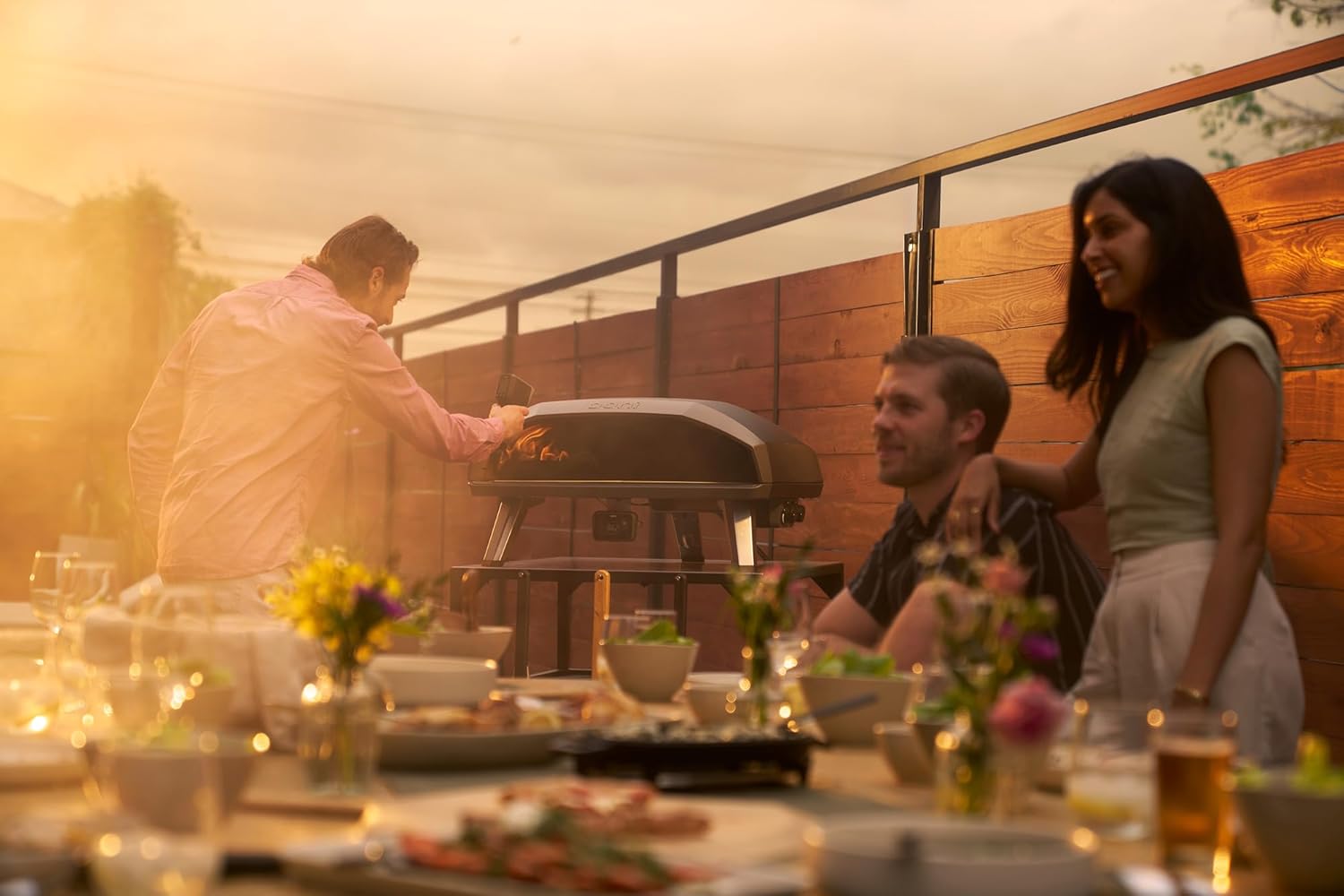 Ooni Koda 2 Max Propane Gas Pizza Oven – 24" Propane Powered Outdoor Oven with 28 mBar Regulator and Gas Hose, Large Propane Pizza Oven - Black