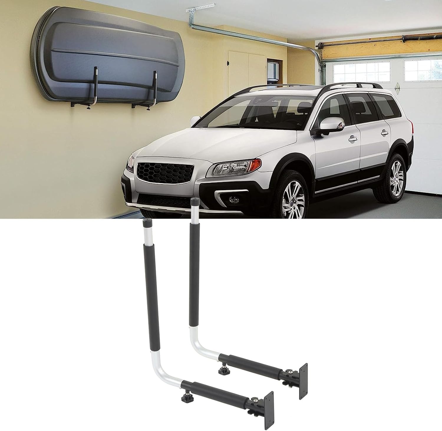 カヤック収納ラック サーフボードウォールラック 40kg耐荷重 アルミ合金伸縮式ウォールハンガー ロックノブ付き カヤック カヌー