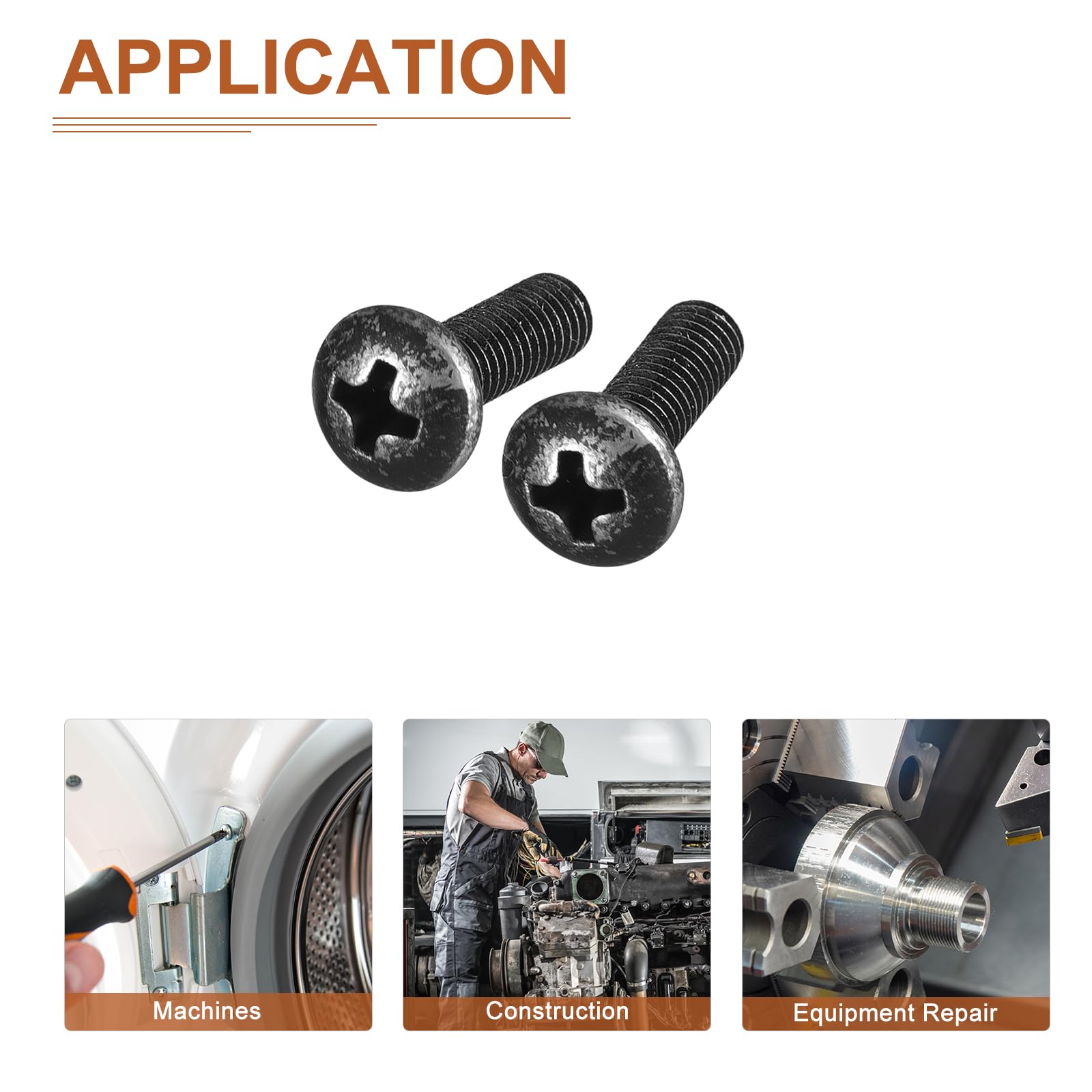 Viti Per Elettronica Viti A Testa Phillips 6-32 In Acciaio Inox – Rivestimento Ossido Nero, Grado 18-8, Per Macchinari Viti Ossido Nero 18-8 - Foto 4