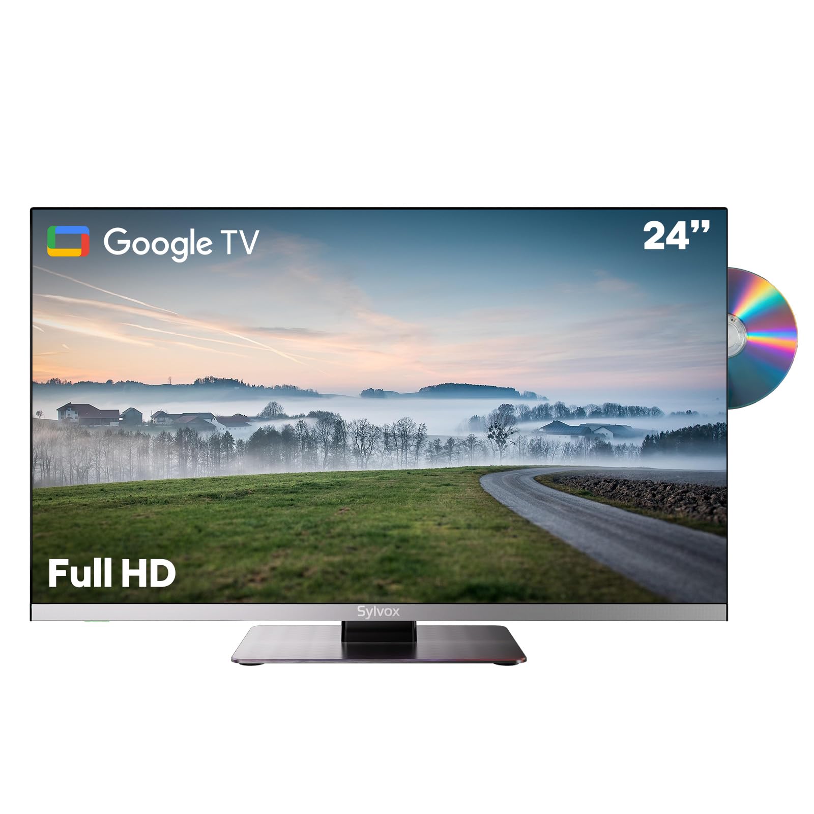 SYLVOX 24 inch TV with DVD Player Built-in