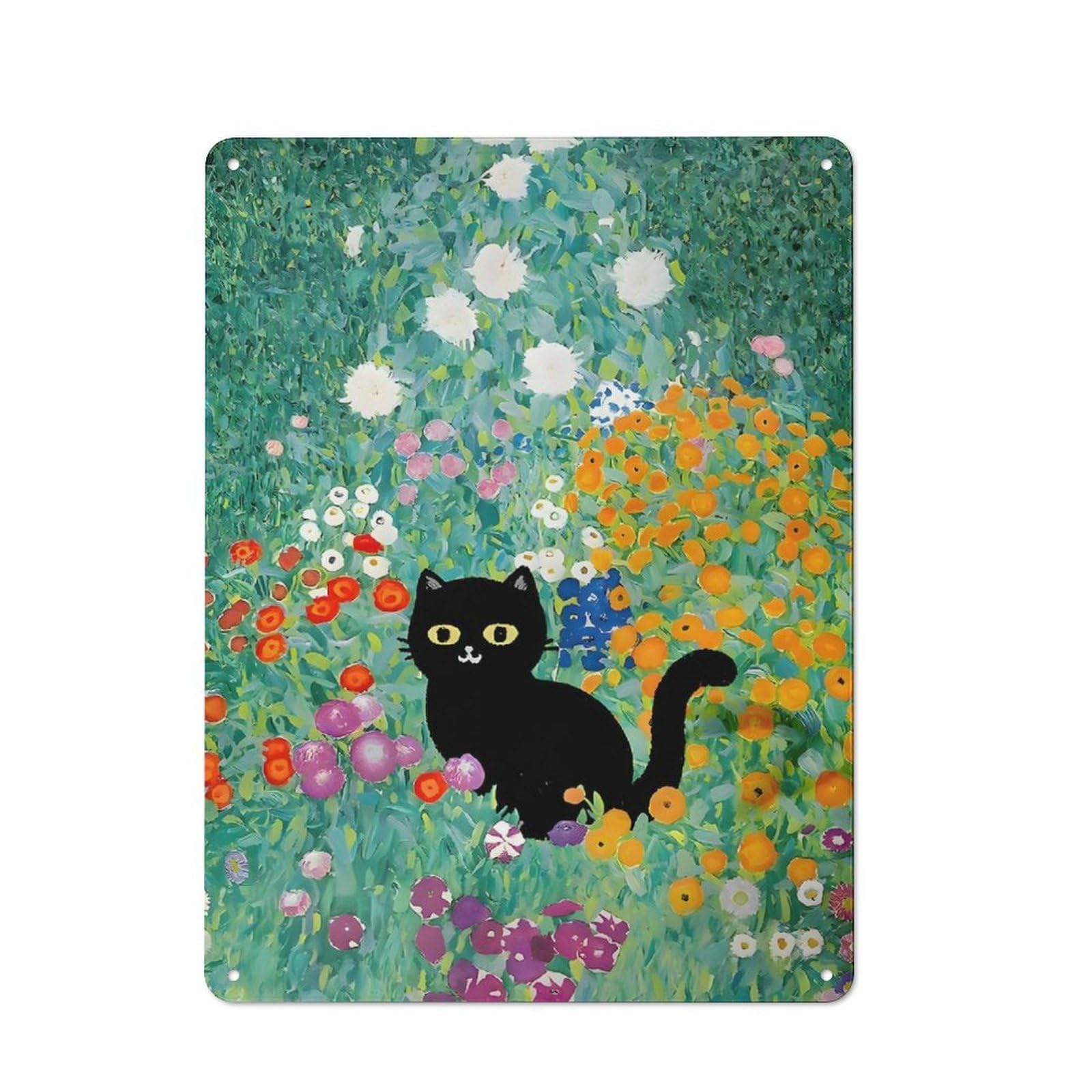 Creative Flower Garden Office Metal Sign 40x30cm, Office Wall Decor for Hobby Room, Office, Lounge Or Living Room
