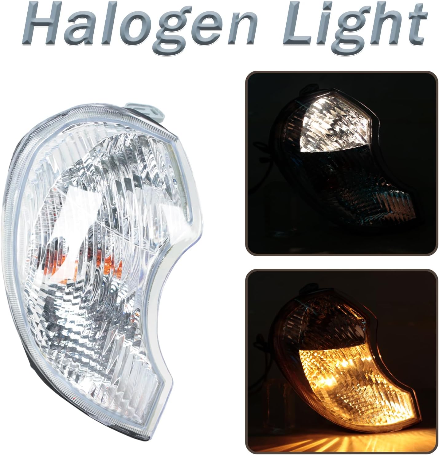 For Hyundai Terracan 2001-2006 Front Corner Turn Signal Wide Light Lamp Indicator Headlamp with Bulb Pair