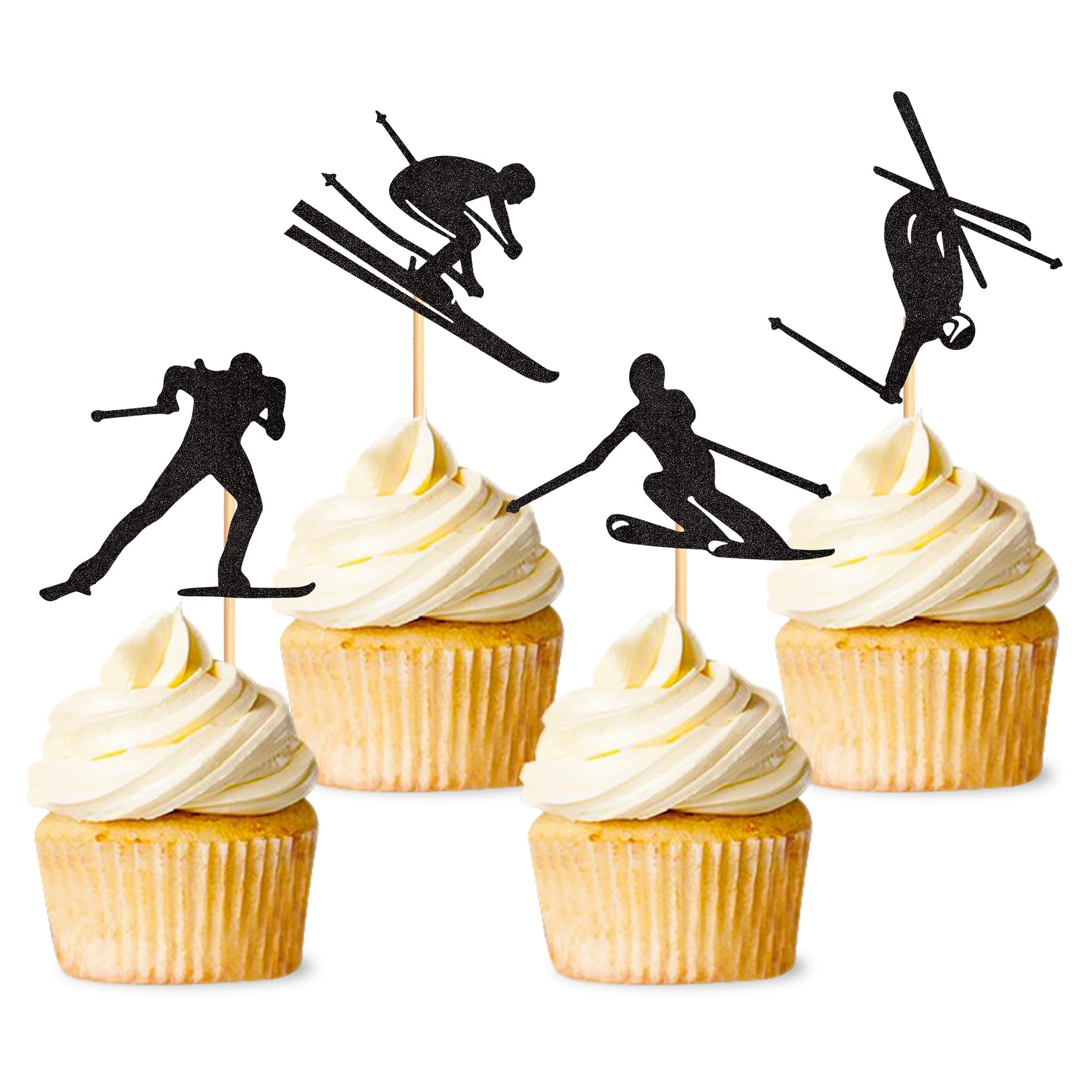 Ephlyn Decorazioni Cupcake Nuoto - 24 Topper Per Feste A Tema Piscina E