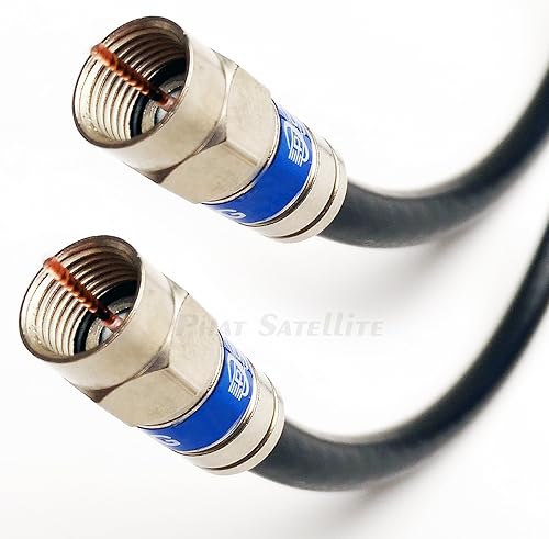 Cables coaxiales de corte personalizado de 5ft  400 pies RG-6RG-11 conectores y opciones de arranque del tiempo TriShield de cobre sólido QuadShield