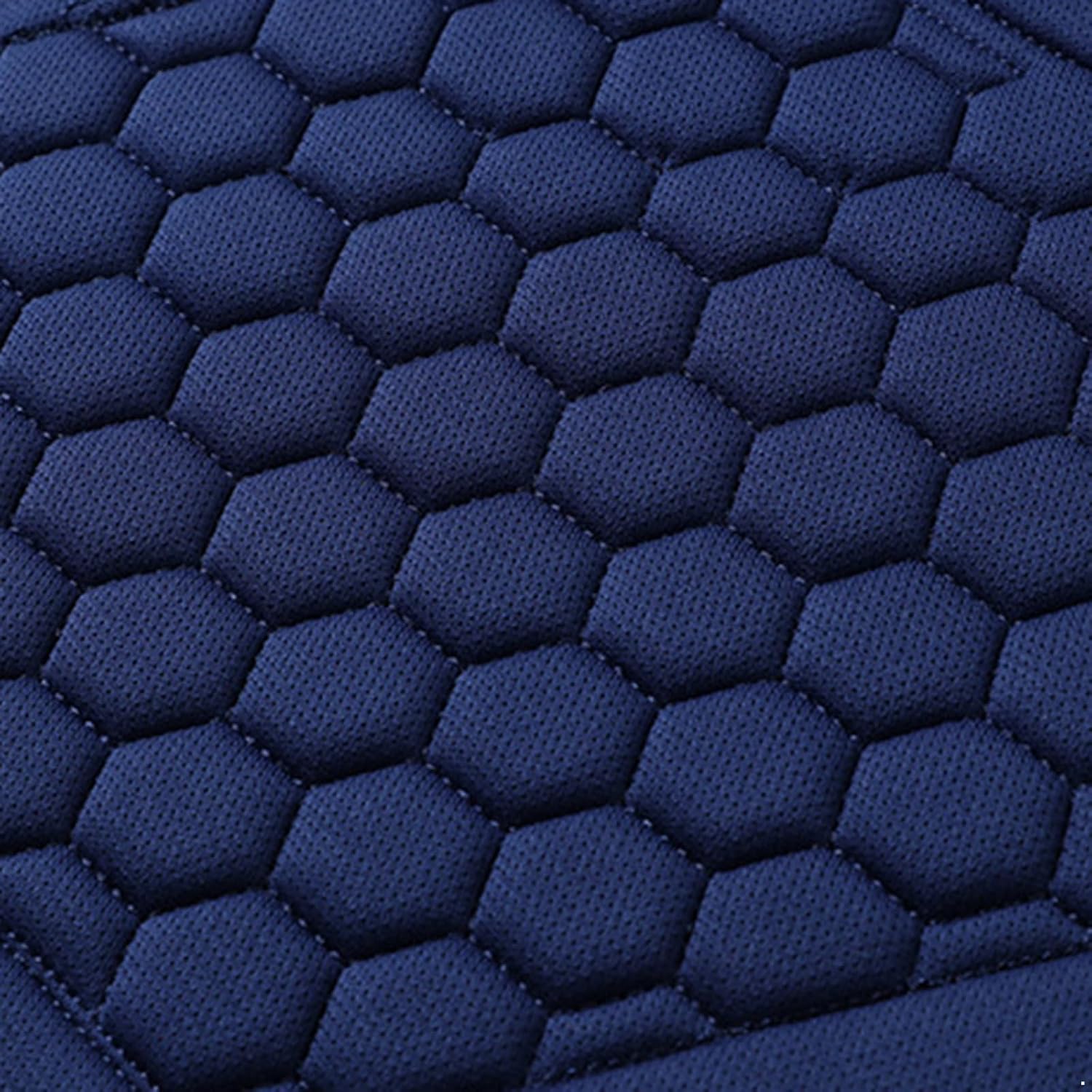 TTAO Soccer Goalie Jersey for Men Football Goalkeeper Jersey Long Sleeve T-Shirt Protective Sponge Pad Uniform Navy Blue Small