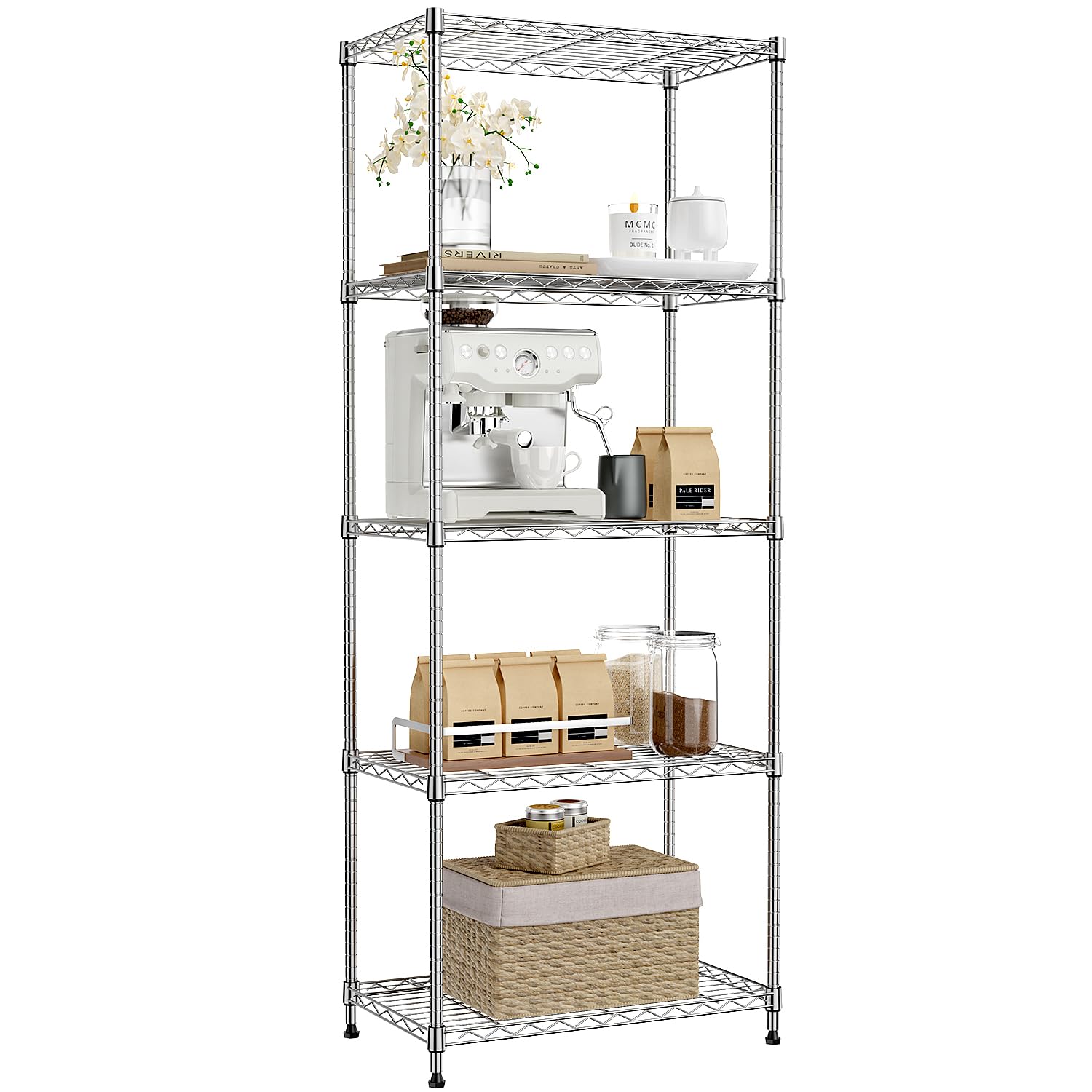 IZEUK 5-Tier Storage Shelves
