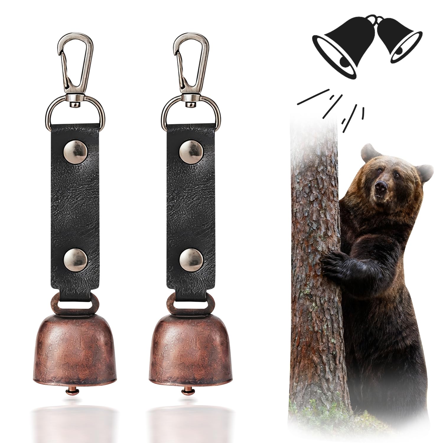 Amazon | 熊鈴 くまよけ鈴 黒 2個入り 熊よけ鈴 マグネット式