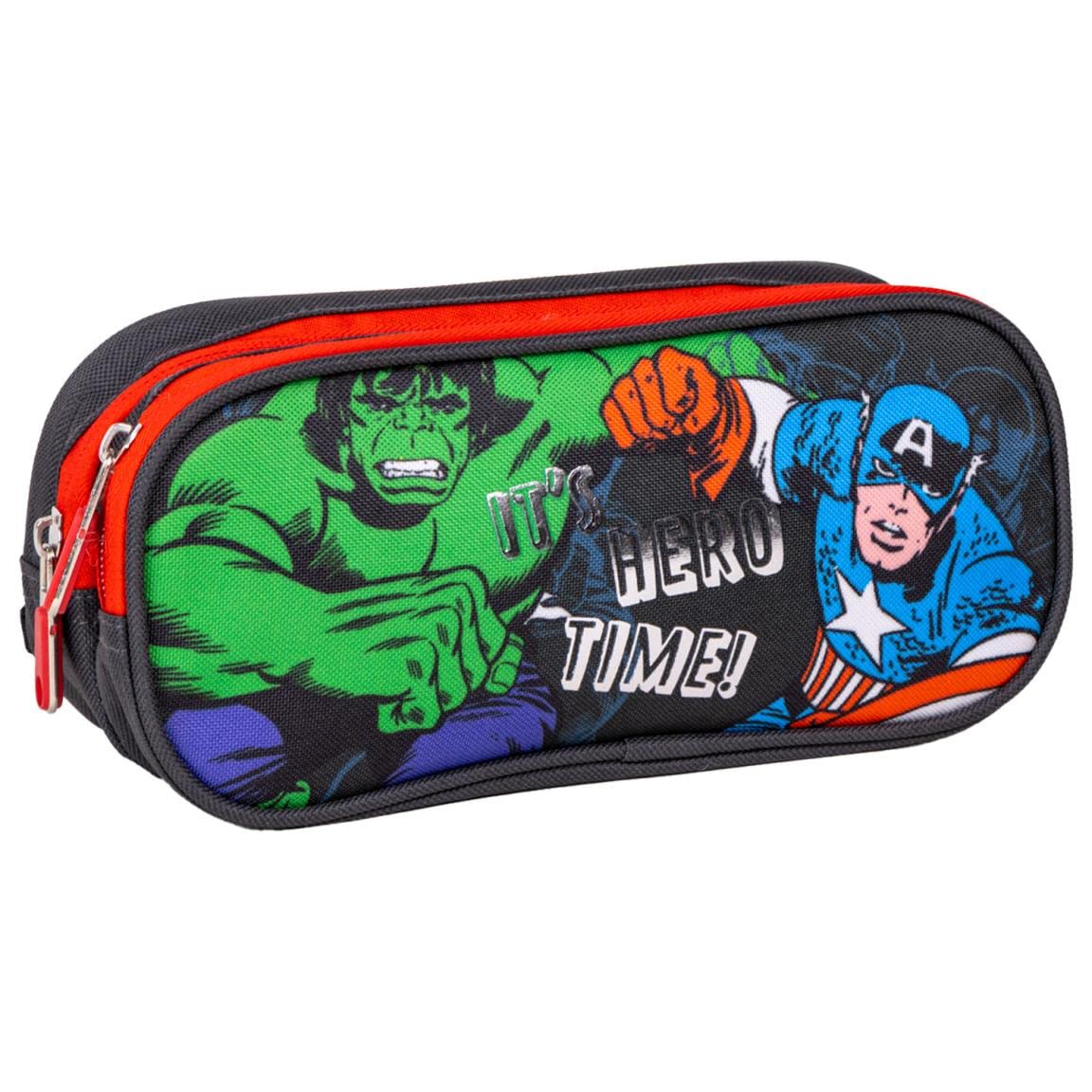 CERDÁ LIFE'S LITTLE MOMENTS Unisex Kid's Avengers Double Compartment Pencil Case, Multicolor, Standard