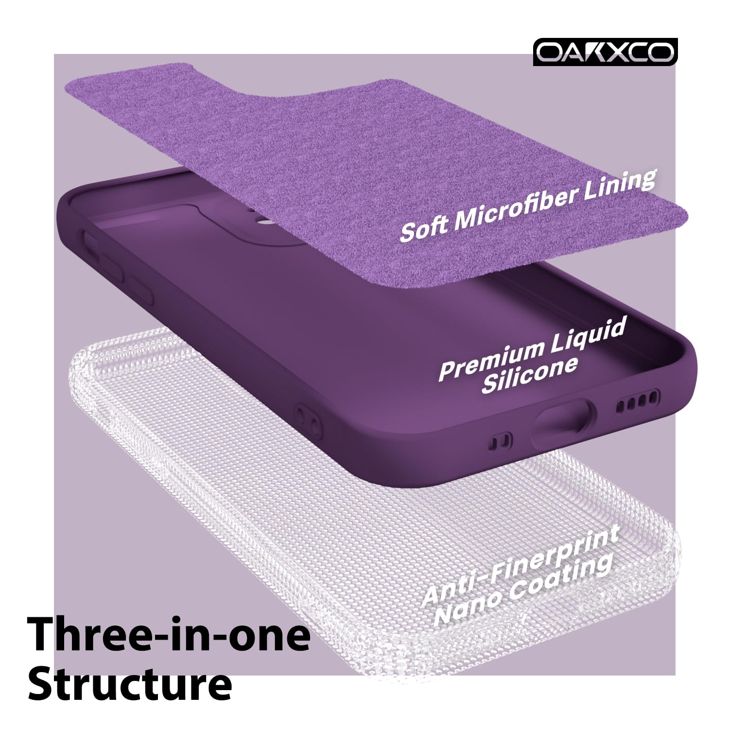 oakxco for iPhone 16 Pro Max Case Liquid Silicone, Soft Rubber Gel Elegant Aesthetic Basic Simple Cover, Cute Thin Slim TPU Matte Solid Color Plain Smooth Case for Women Girl, Light Pink — view 1404