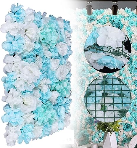 Miniatura 3 de Panel de pared de flores, telón de fondo floral, 6/12 piezas de rosas artificiales para bodas, fiestas, guardería, habitación de bebé, hogar,