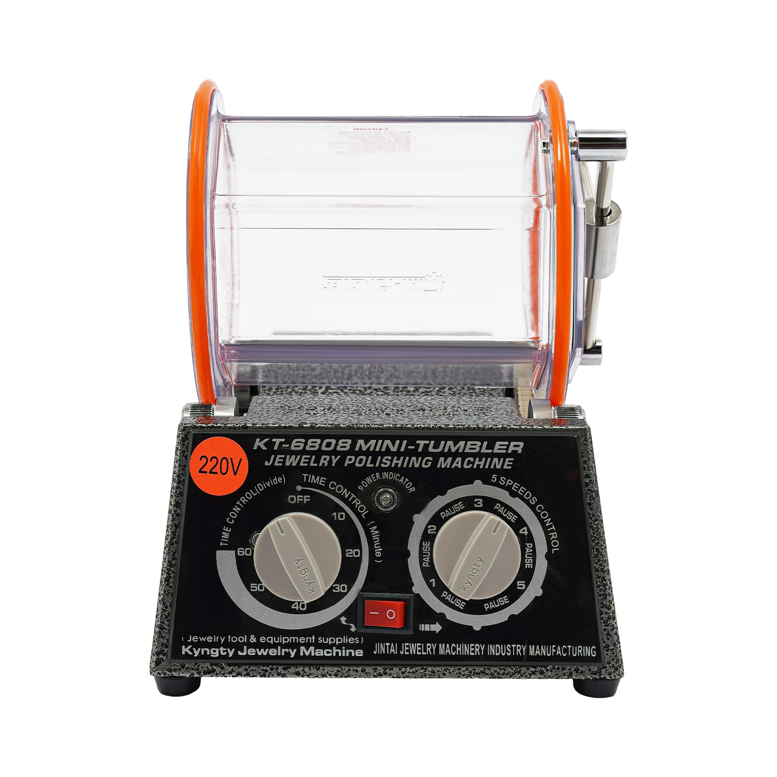 Trowalizator 60 W, bęben polerski do 7 lbs, 5 stopni, bieg do przodu/do