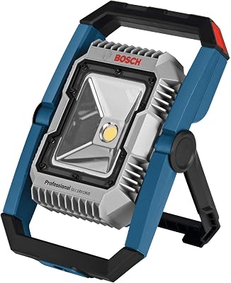 Bosch Professional 18V System projecteur de chantier LED sans-fil GLI 18V-1900 (luminosité maxi 1900 lumens)