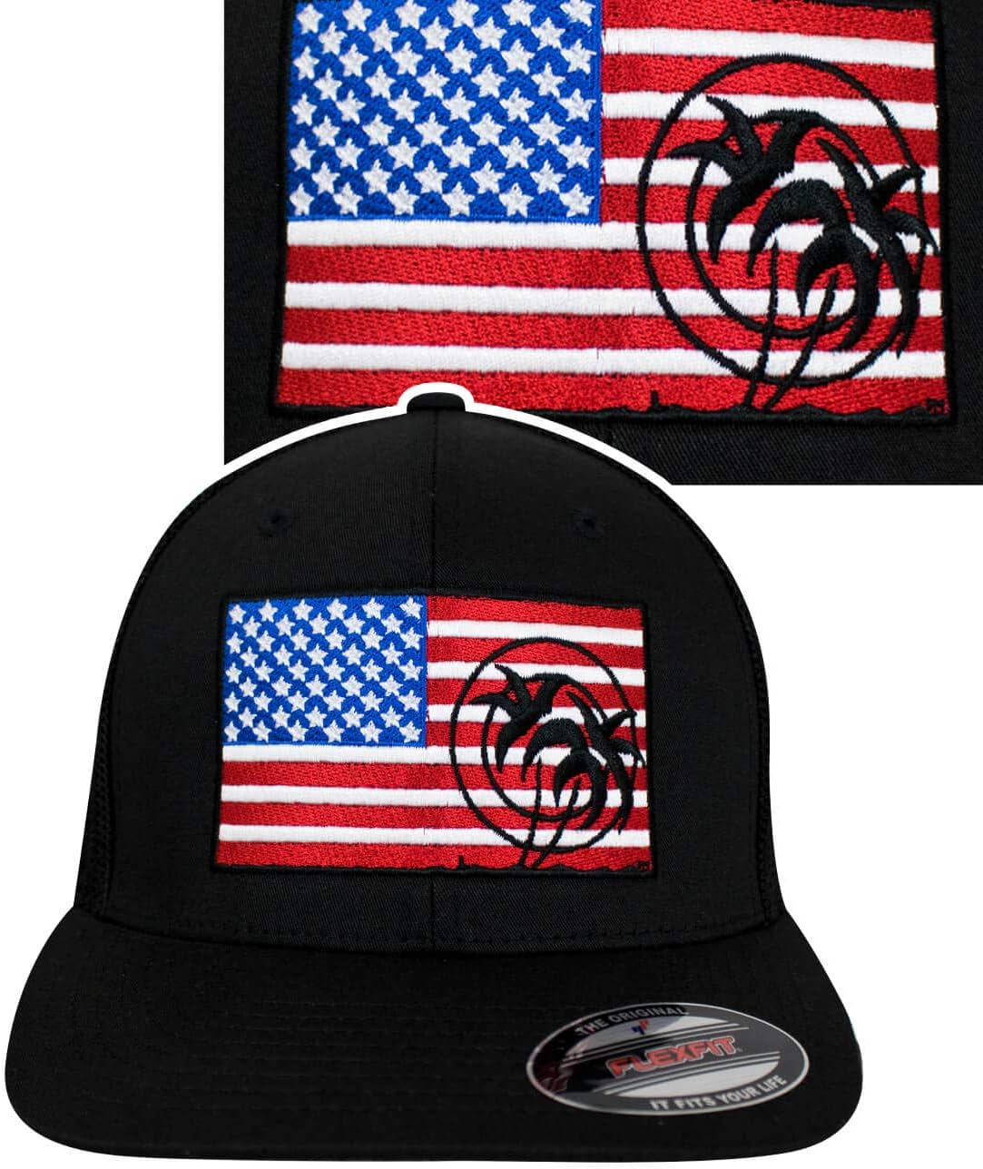 NICERIDE hat Baseball Cap Pride Meshback Flexfit One Size Black