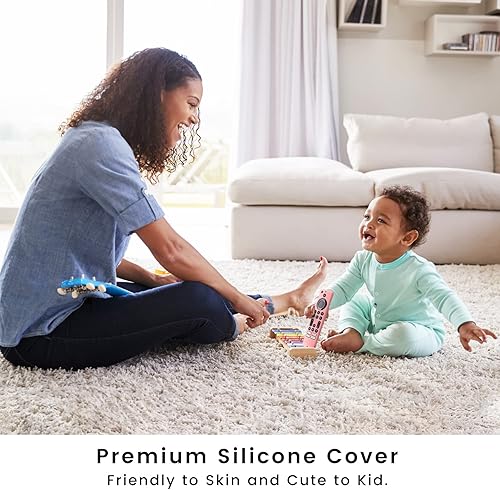 Miniatura 6 de Funda de repuesto para control remoto InsigniaToshiba FireTV Controller 2021 CTRC1US21, funda de silicona con cordón, color rosa