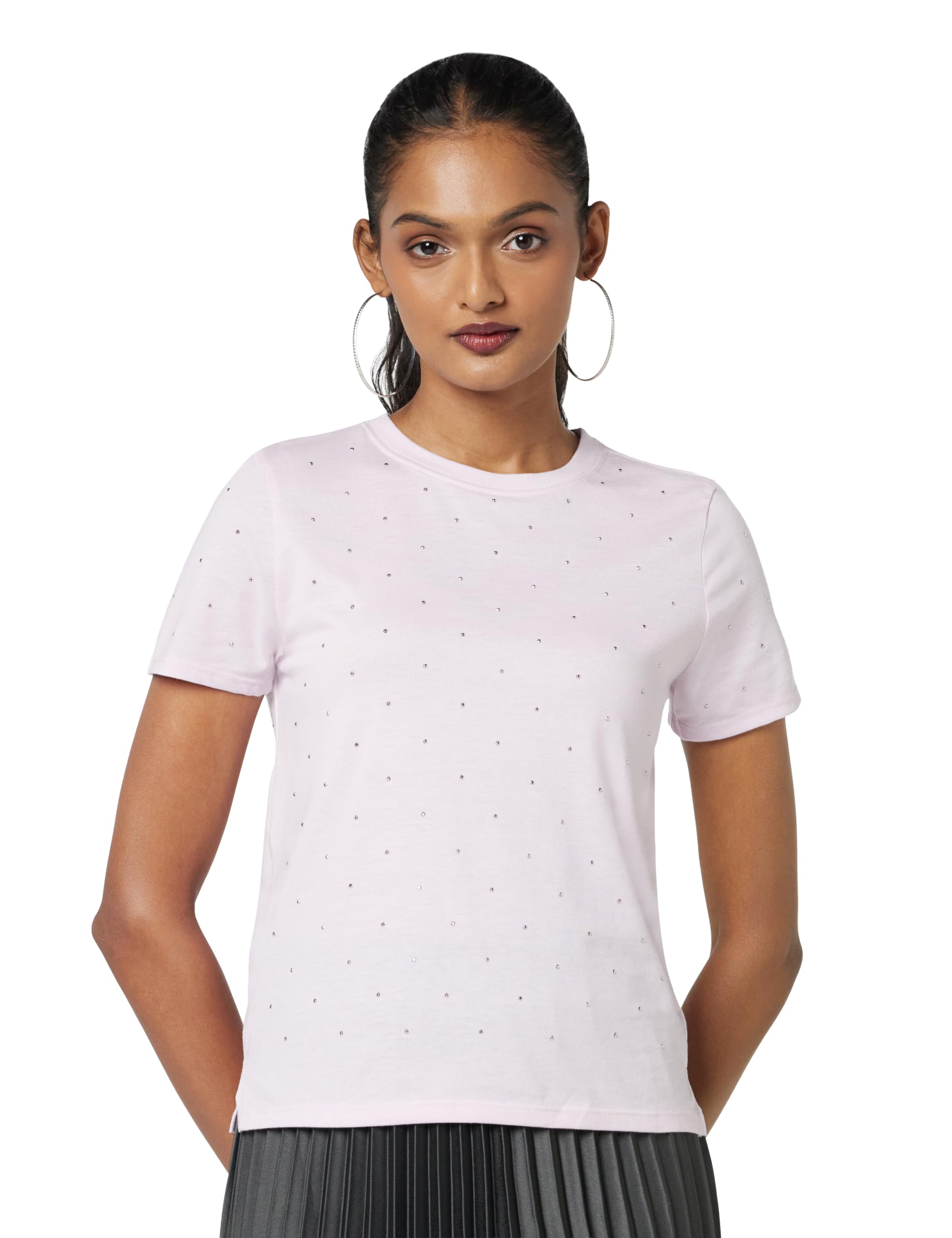 skechers Women's Solid Regular Fit T-Shirt-picture-18